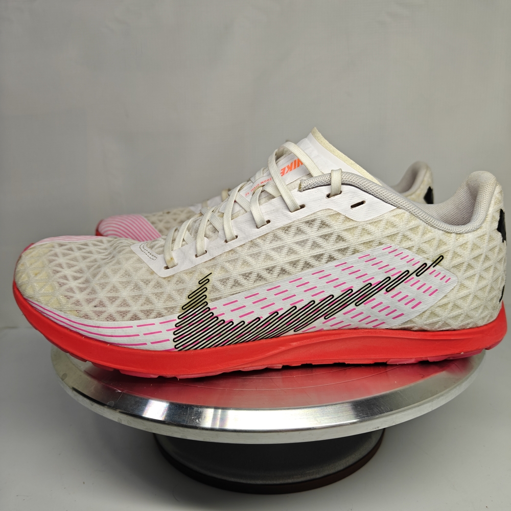 Nike Women's White and Pink Running Shoes